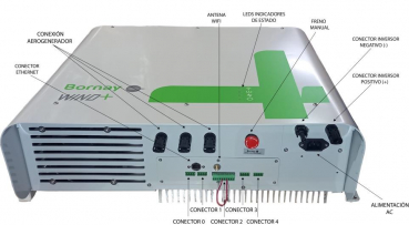 Bornay Wind 25,3+ mit Interface, Wechselrichter und Mast